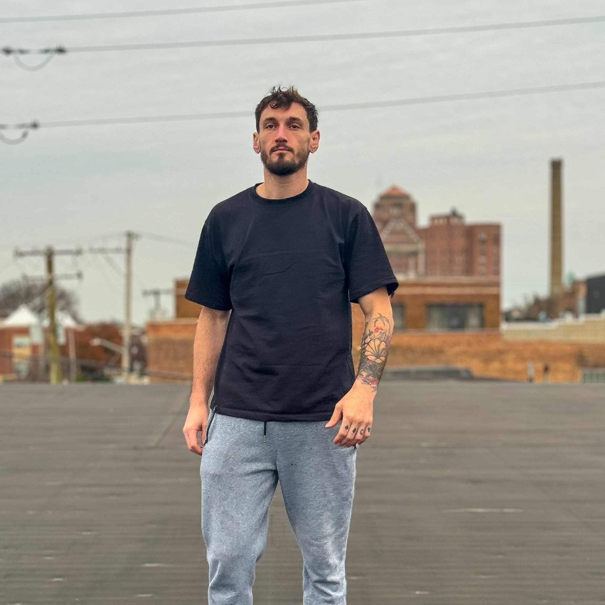 On Model 2 | Luxury Shirt For Grapplers | Essentials Shirt | Go Forth