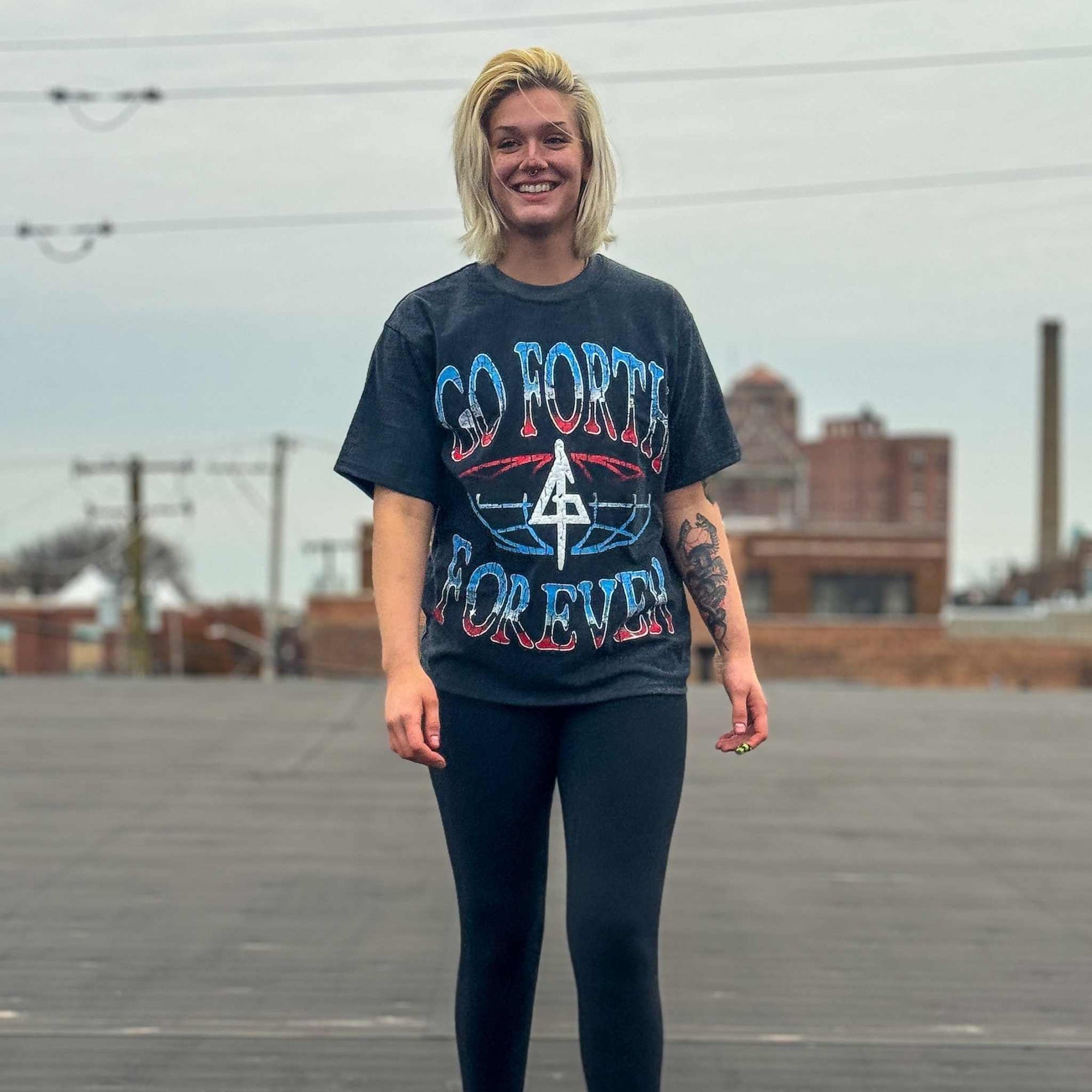 On Model 5 | Premium BJJ Shirt | The Forever T-Shirt | Go Forth