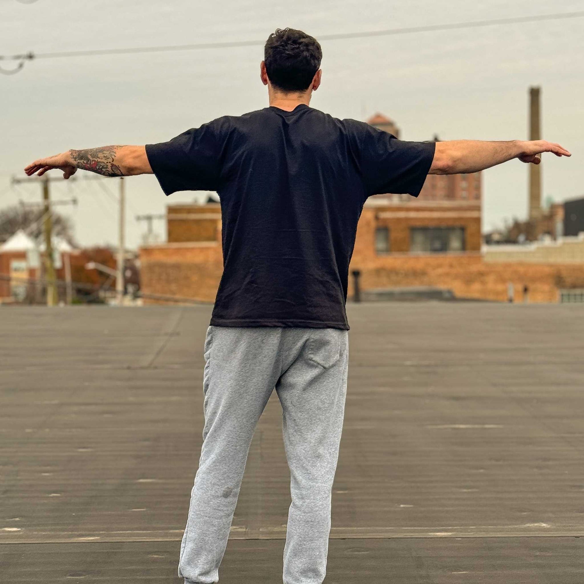 On Model 3 | Luxury Shirt For Grapplers | Essentials Shirt | Go Forth