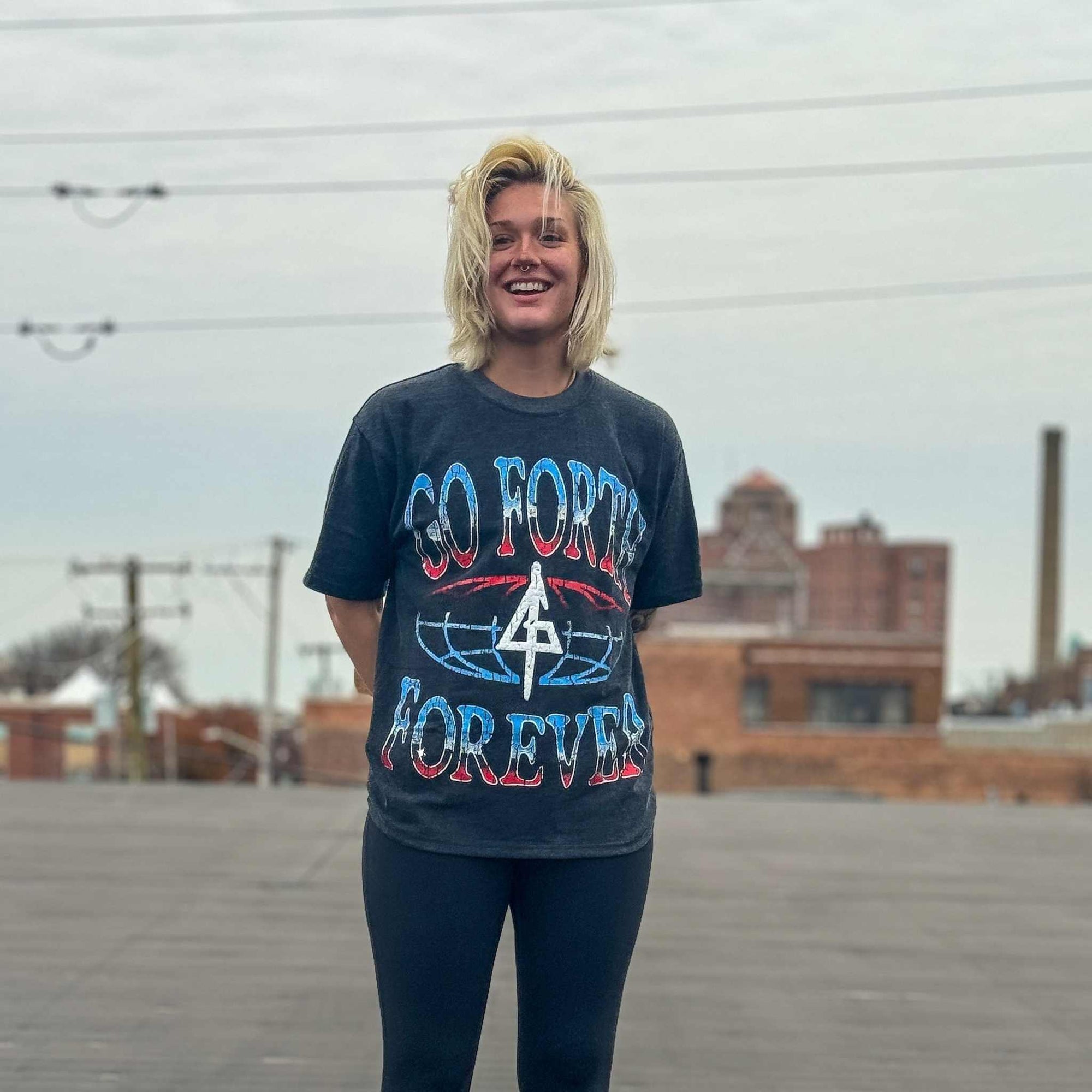 On Model 4 | Premium BJJ Shirt | The Forever T-Shirt | Go Forth