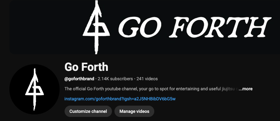 Go Forth Youtube Hits 2,000 Subscribers